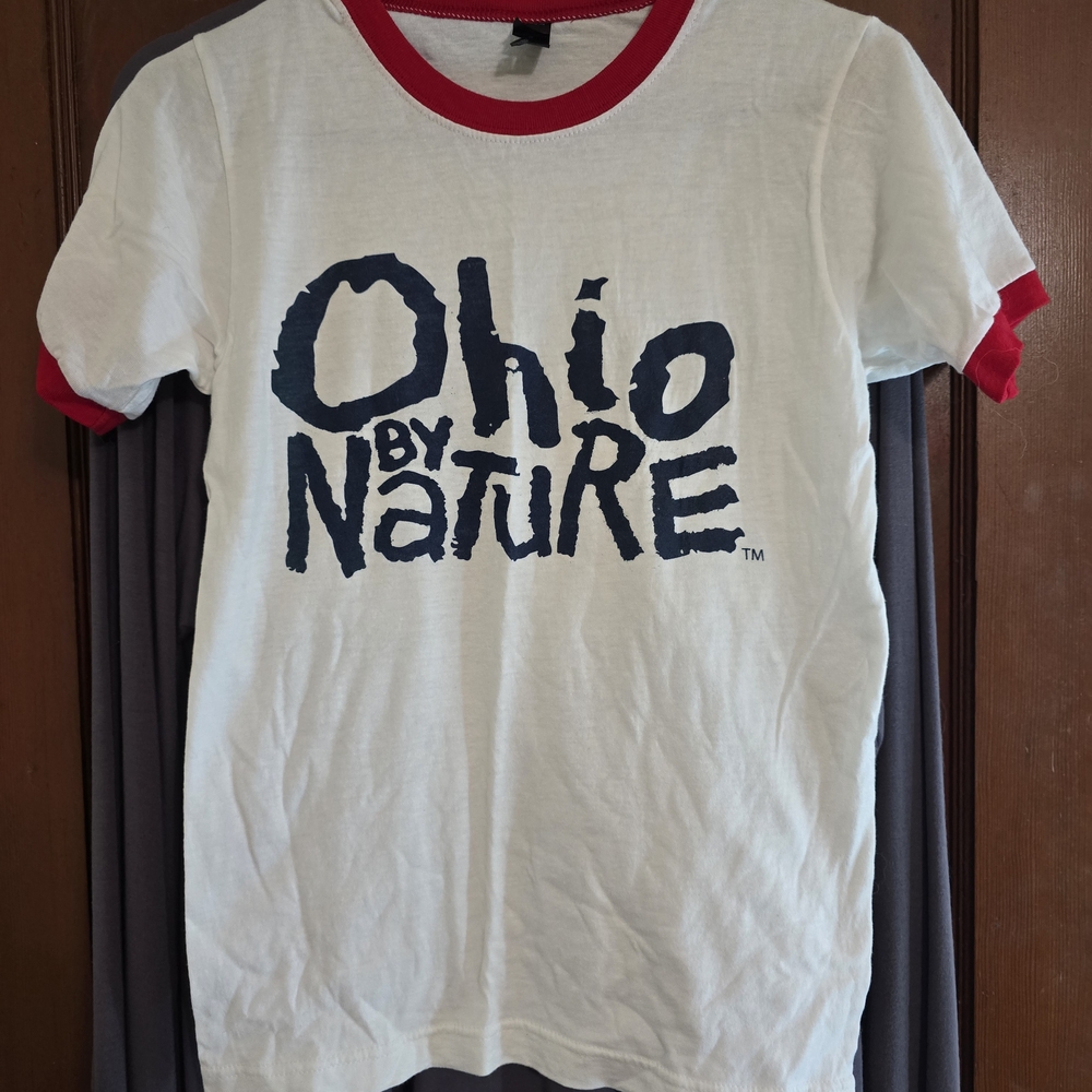 "Ohio by Nature" graphic ringer tee